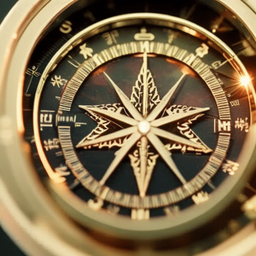 Maryland map, a medical cannabis leaf symbol, a workplace setting, and a navigating compass, all in a harmonious and professional design